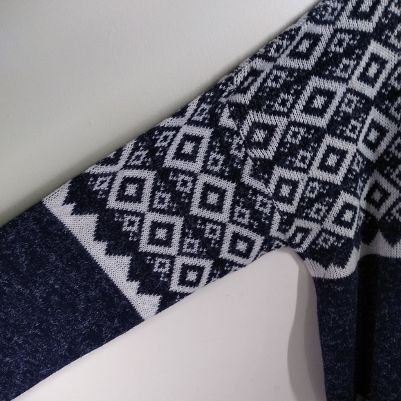 Brandini Blue & White Argyle Pullover Sweater Mens - Picture 9 of 11